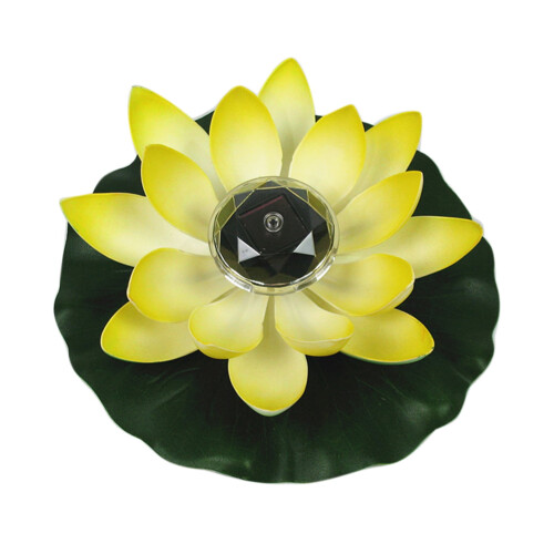 LED Floating Lotus Flower Solar Water Light 1pc 1