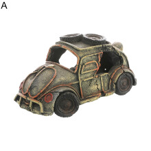 Aquarium Resin Hiding Cave Decor - Broken Car Style