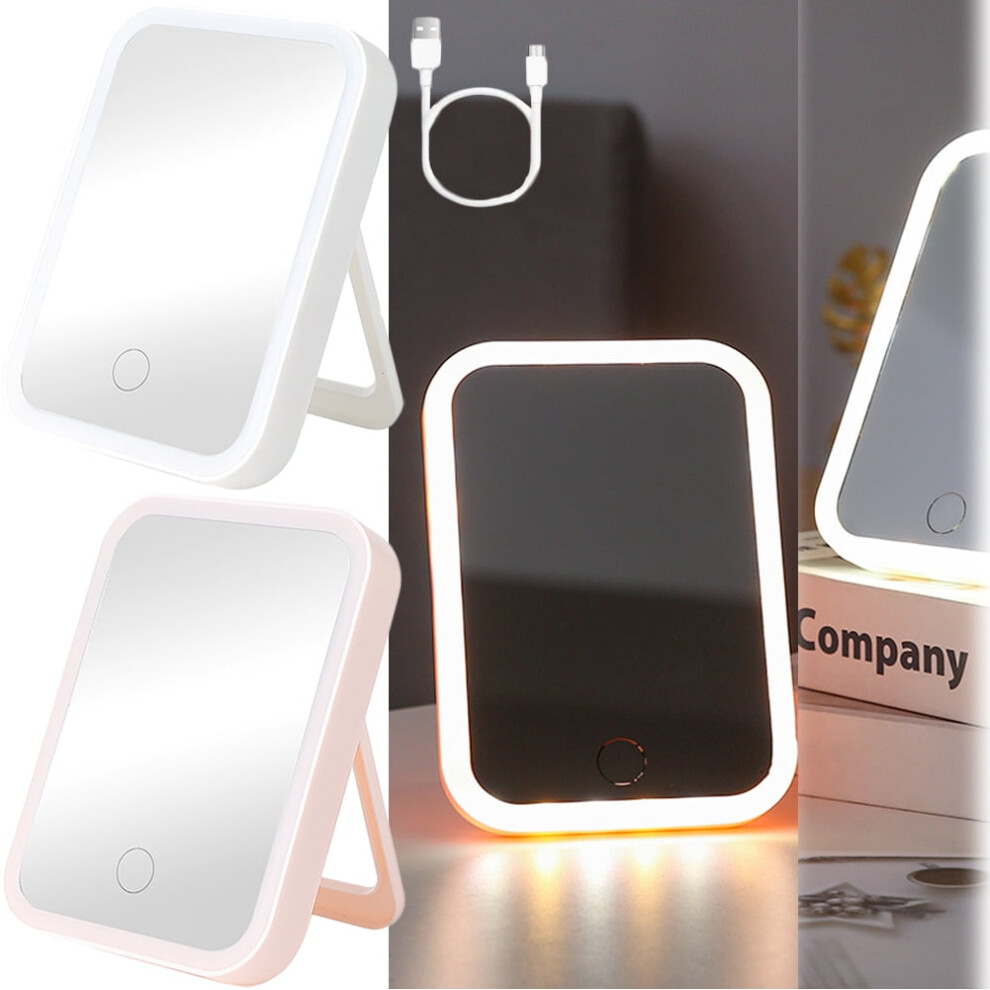 Leaveforme LED Makeup Mirror Touch Control Portable 1200mAh