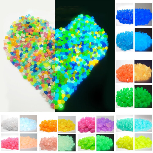 Glow-in-the-Dark Luminous Pebbles 300 pcs