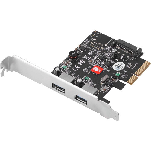 USB 3.1 Gen 2 PCIe扩展卡 2端口 10Gbps