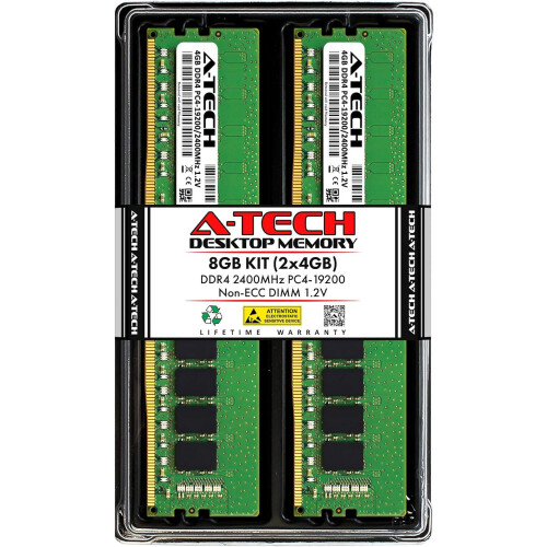 A-Tech DDR4 2400MHz Desktop RAM 8GB (2x4GB)