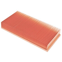 Copper skiving fin heatsink 100x50x15mm
