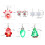 LED Christmas Tree Earrings Light-Up Bulb 1 Pair 3