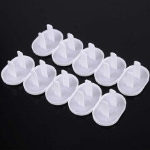 Child Safety Outlet Covers White 50 pcs