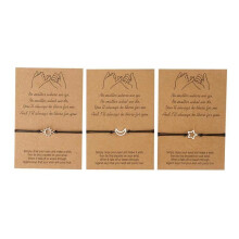 3-delige vriendschapsarmband, metalen armband, delicate polsketting voor vrienden