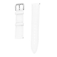 Leather Watch Band for Women 20mm White