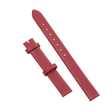 Leather Watch Band Claret 10mm for Women
