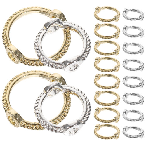Jewelry Bead Frames Round Double Hole 40pcs
