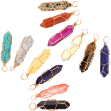 Necklace Pendant Hexagon Decor Charm 12pcs