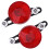 Rear Shelf Taillight Red Multi-function Warning Lamp 2 pcs 1