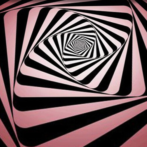 Leaveforme 3D vortex illusion rug polyester 100x150cm 1