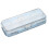 Clear double deck pencil box plastic 2 pack 2