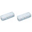 Clear double deck pencil box plastic 2 pack 3