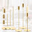 White Candle Holders for Table Centerpiece, 6PCS, Fits 3/4 4