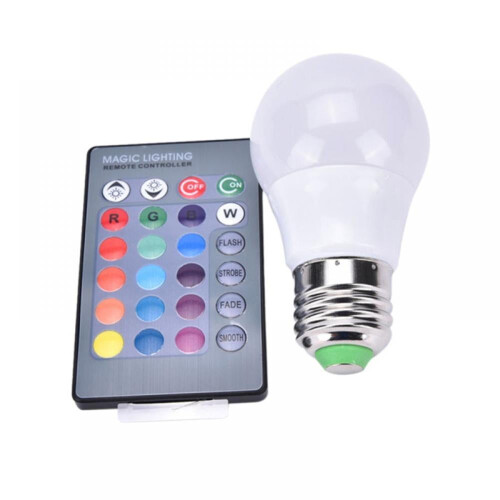 Color Changing LED Bulb E27 5W with Remote 2