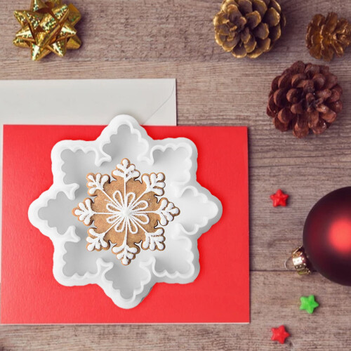 Snowflake Cookie Cutter Plastic Christmas DIY 1 Piece 2