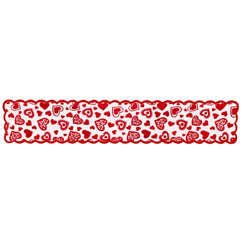 Heart Pattern Table Runner for Wedding and Valentine's Day 1