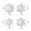 Snowflake Cookie Cutter Plastic Christmas DIY 1 Piece 5