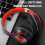 Ακουστικά Bluetooth Over-Ear Honeeladyy, Χρόνος αναπαραγωγής 8-10 ωρών, Πτυσσόμενο και ελαφρύ 5