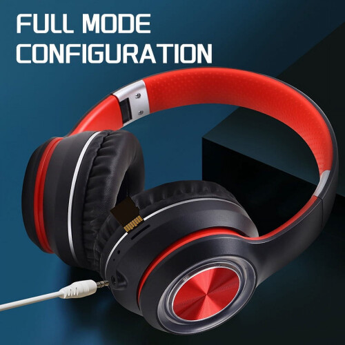 Ακουστικά Bluetooth Over-Ear Honeeladyy, Χρόνος αναπαραγωγής 8-10 ωρών, Πτυσσόμενο και ελαφρύ 2