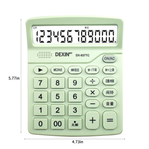 Calculator de birou Basic, cu 12 cifre, alimentat cu baterii AAA 2