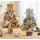 Christmas Tree Decoration Gold 18 Inch Desktop Simulation 4