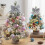 Christmas Tree Decoration Gold 18 Inch Desktop Simulation 5