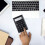 Mini 8-digit LCD calculator pocket-sized for kids home 4