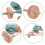 Wooden Drop Spindle Top Whorl for Yarn Making 8