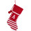 Knitted Christmas Stocking Red Striped 19.68in A 2