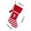 Knitted Christmas Stocking Red Striped 19.68in A 3