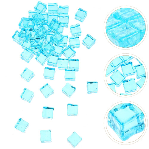 Reusable Plastic Ice Cube Squares 50 pcs 1