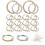 Jewelry Bead Frames Round Double Hole 40pcs 2