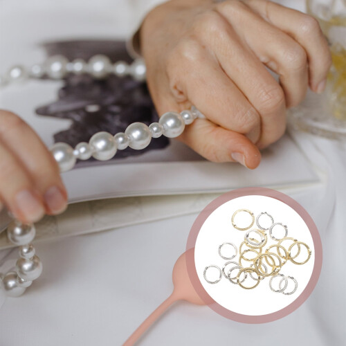 Jewelry Bead Frames Round Double Hole 40pcs 2