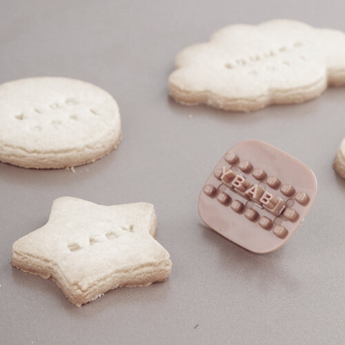 Lettersjablonen van plastic, alfabetstempels, 2 sets 2