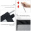 Baby Safety Gate Portable No-Drill Black 1 Pc 6