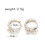 Cercei fluture din argint 925 cu zirconiu 3