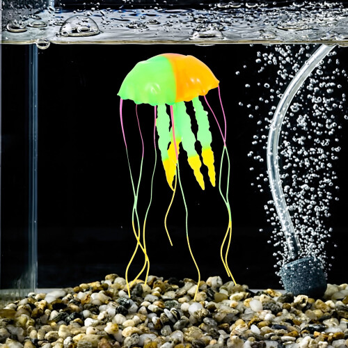 Artificial Jellyfish Ornament Silicone 3 pcs 1