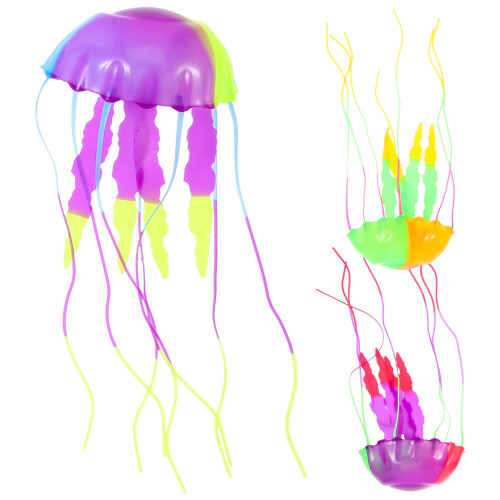 Artificial Jellyfish Ornament Silicone 3 pcs 2