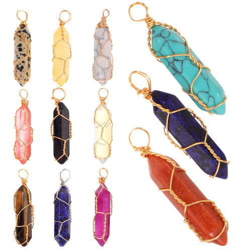 Necklace Pendant Hexagon Decor Charm 12pcs 1