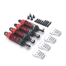 4 Stuks Metalen Schokdemper Demper met Extender voor WPL C14 C24 C34 MN D90 D99 MN90 MN99S RC Auto Upgrade Onderdelen, 3