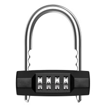 (A1) Combination Padlock 4-Digit Security Number Lock Resettable Locks with Adjustable Shackle Waterproof Padlock for Gym Luggage