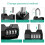 Combination Padlock 4-Digit Security Lock Weatherproof Protection Security Padlock Outdoor Gym Safely Code Lock 5