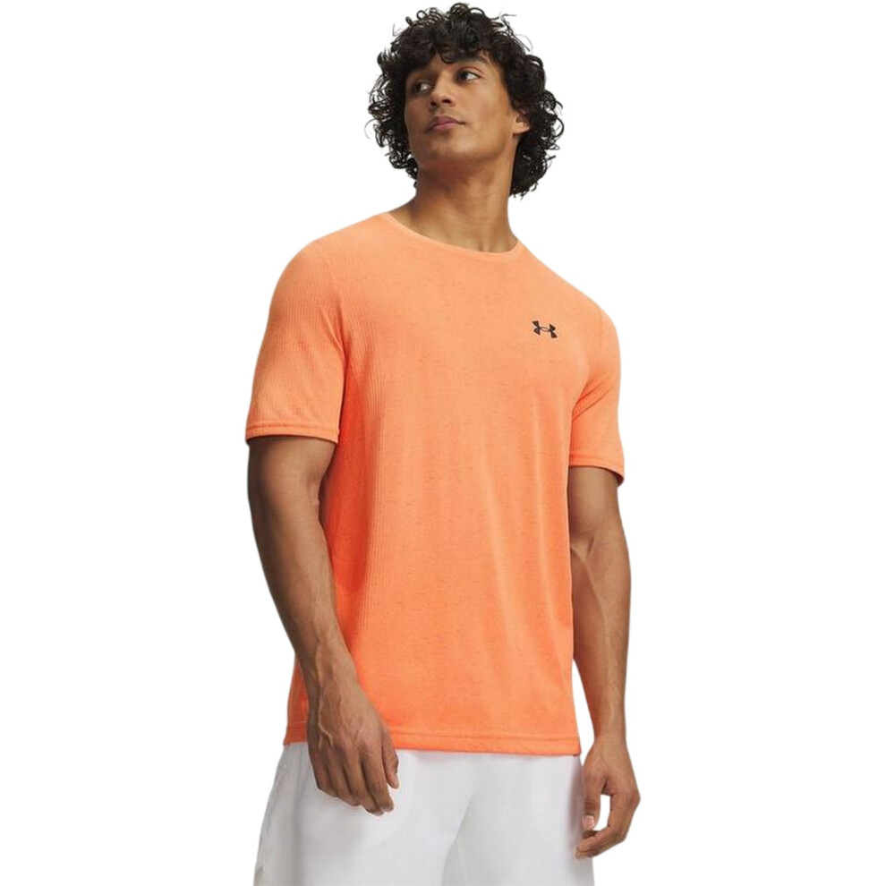 Under Armour (M, Orange) Mens Vanish Seamless T-Shirt