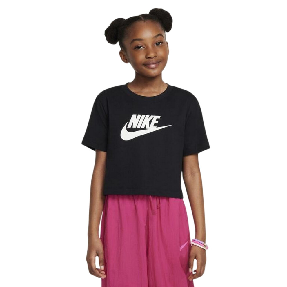 Nike (13 Years, Black) Childrens/Kids Futura Swoosh Boxy T-Shirt