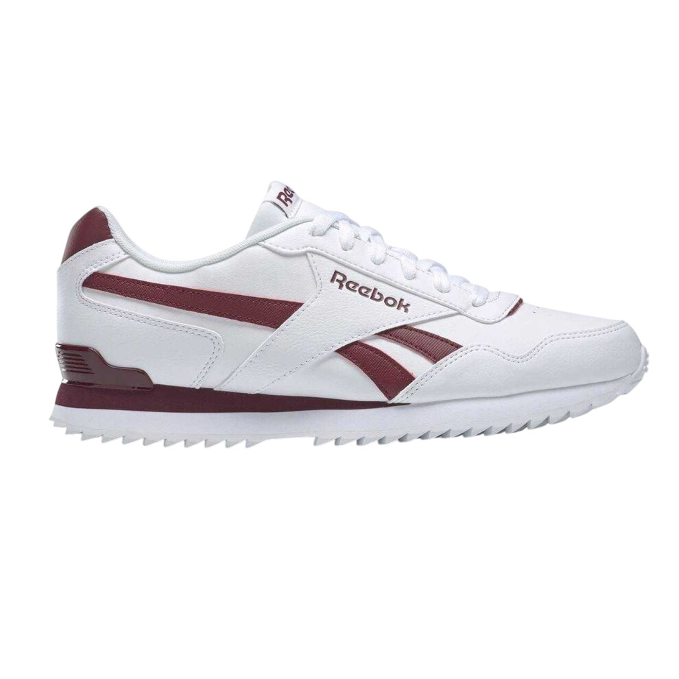 Reebok (10 Uk, White/Burgundy) Mens Royal Glide Classic Trainers