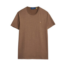 (M, Brown) Ralph Lauren Mens Pima Cotton Regular T-Shirt