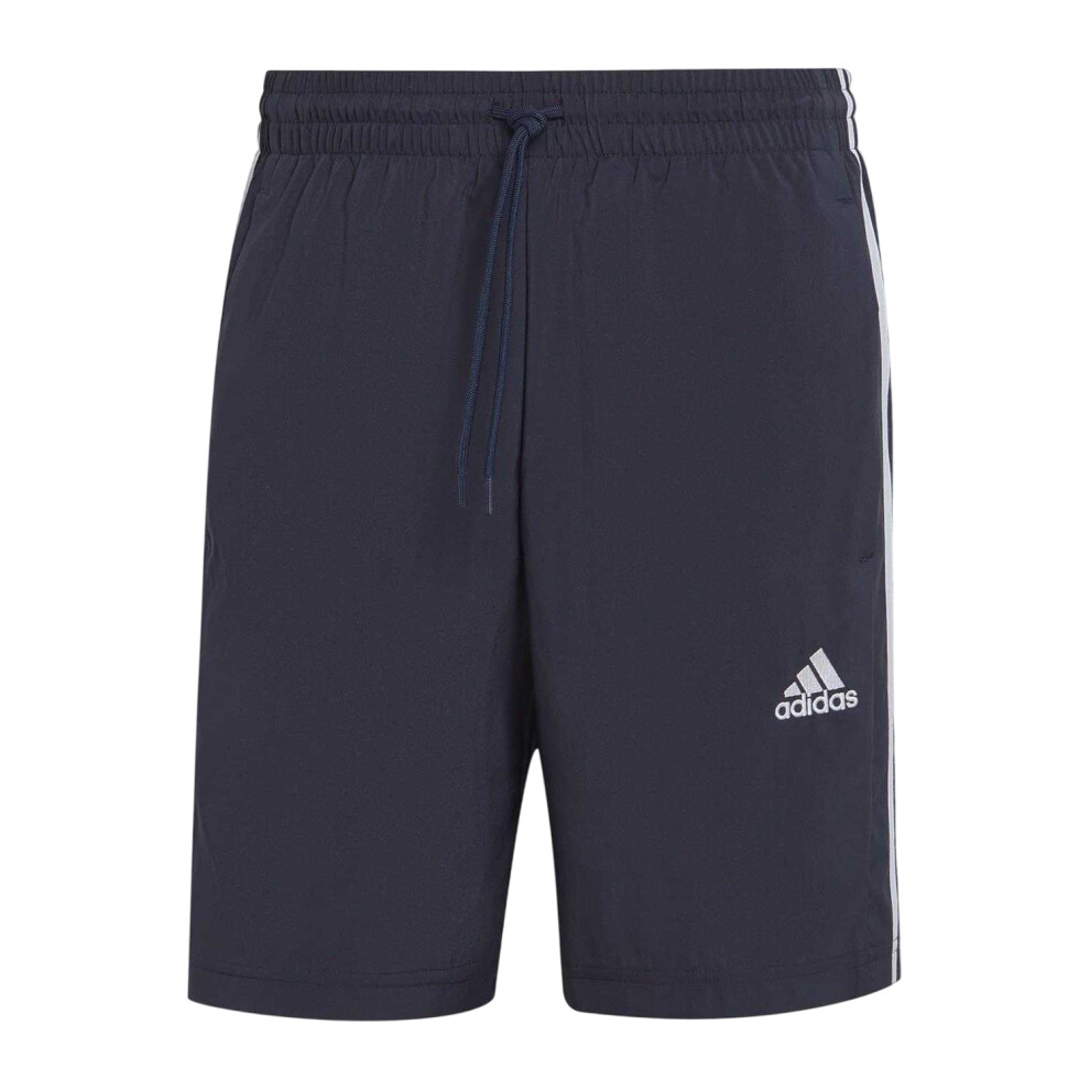 Adidas (3Xl, Navy/White) Mens 3 Stripes Shorts