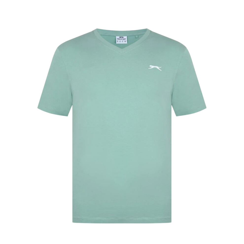 Slazenger (Xl, Pistachio) Mens Embroidered Logo Cotton T-Shirt